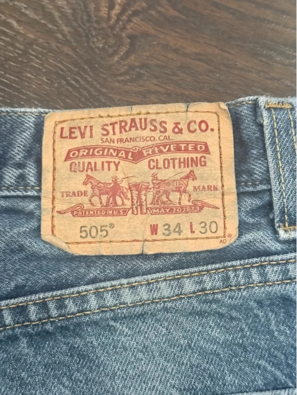 Levi’s 505 Regular Fit Men’s Jeans 34x30 216